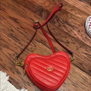 Authentic Gucci Matelasse Interlocking G Heart Bag